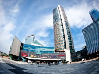 Europa Building that hosts the Israeli Embassy