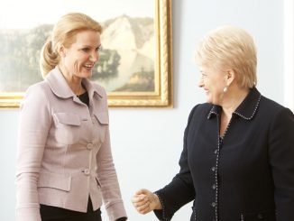 Danish PM Helle Thorning-Schmidt, Lithuanian President Dalia Grybauskaitė