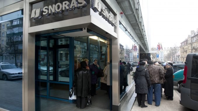 Bank Snoras headquarters on Vivulskio Street in Vilnius