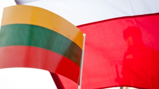 Lithuanian and Polish flags
