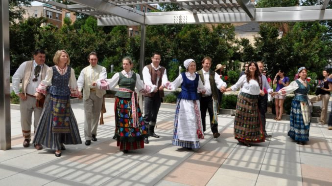 National dances at the Lithuania Embassy in the US