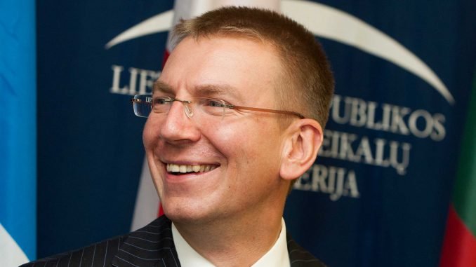 Latvian Foreign Minister Edgars Rinkevics