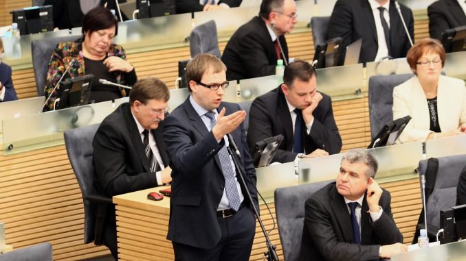 Vytautas Gapšys at the Seimas