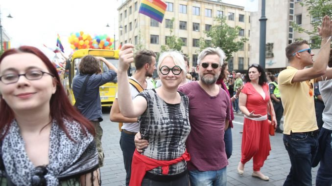 At the Baltic Pride in Vilnius