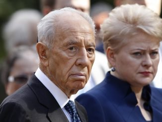 Shimon Peres and Dalia Grybauskaitė