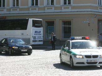 Presidential escort in Vilnius