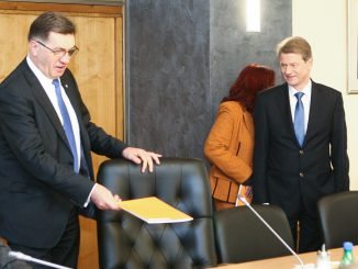 PM Algirdas Butkevičius and Rolandas Paksas