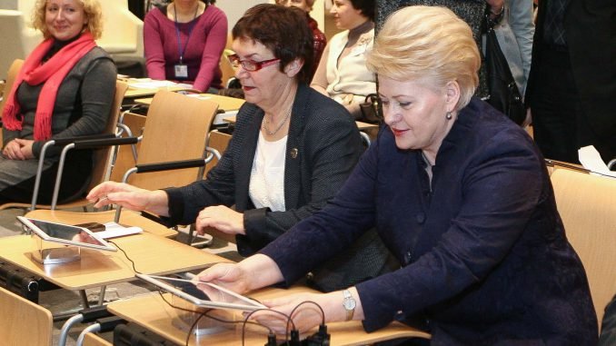 Virginija Būdienė and President Dalia Grybauskaitė