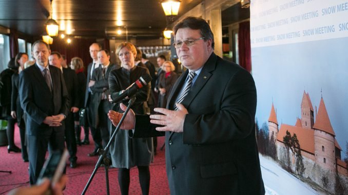 Foreign Minister Linas Linkevičius at 2014 Snow Meeting