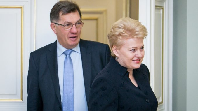 PM Algirdas Butkevičius and President Dalia Grybauskaitė
