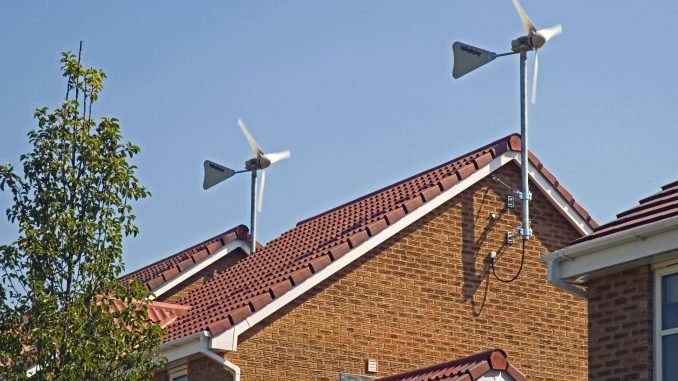 Rooftop wind turbines
