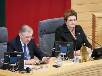 Seimas Speaker Loreta Graužinienė (right)