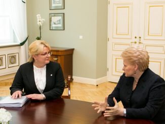 Algimanta Pabedinskienė and Dalia Grybauskaitė