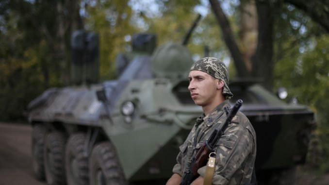 Ukraine's soldiers in Slovyansk