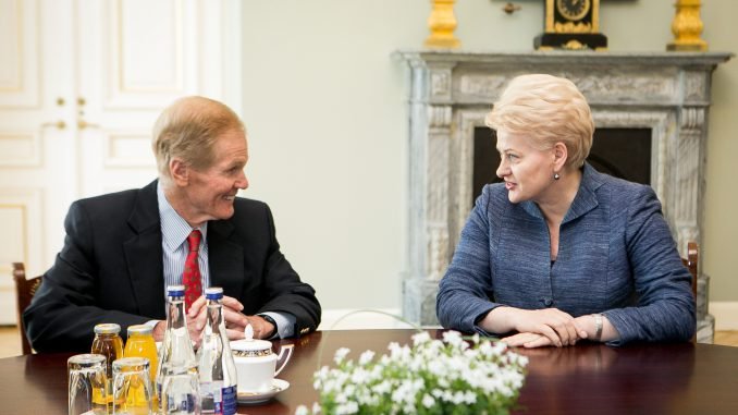 Bill Nelson and Dalia Grybauskaitė