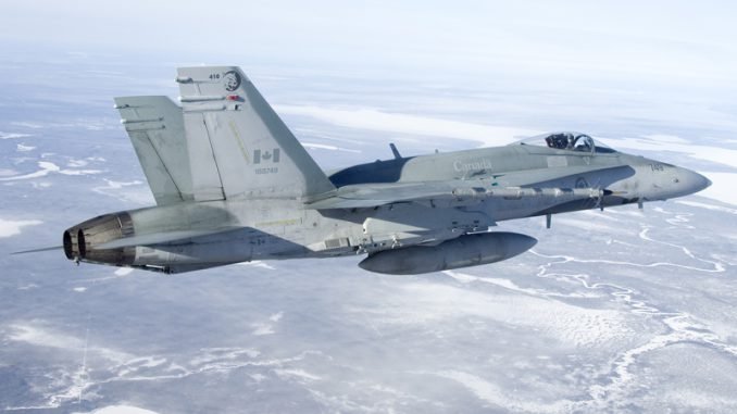 F-18 Hornet fighter jet of the Royal Canadian Air Force