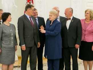 President Grybauskaitė and members of the Lithuanian Government