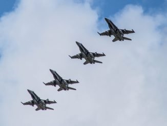 F-18 Hornet fighter jets of the Royal Canadian Air Force