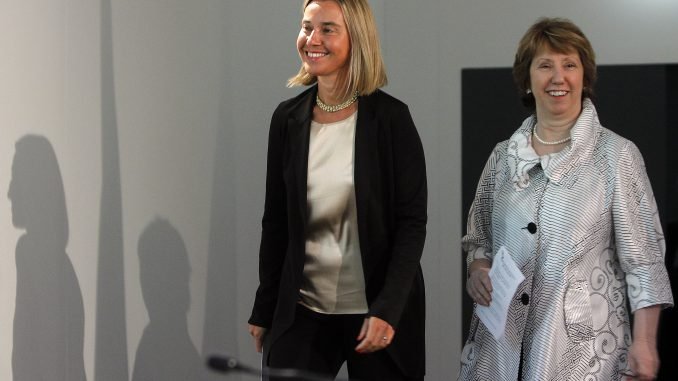 Federica Mogherini, Catherine Ashton