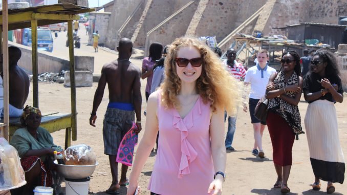 Lithuanian student Monika Povilėnaitė got a fascinating look at life in the West African state of Ghana