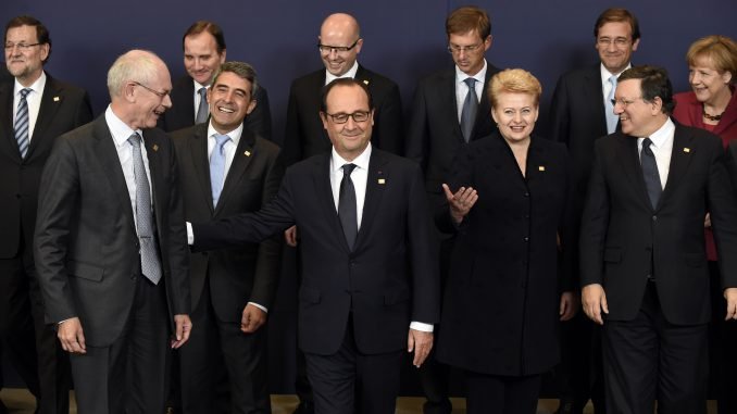 Leaders of EU member states in Brussels