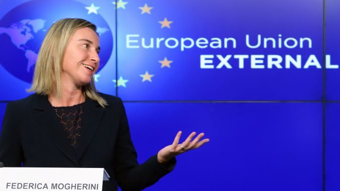 EU external policy chief Federica Mogherini