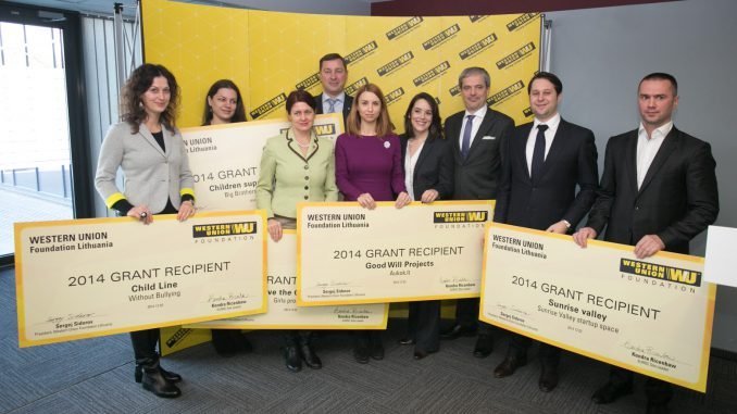 Western Union Foundation Lithuania grant recipients