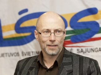 Audrius Jurgelevičius, leader of the teachers' trade union