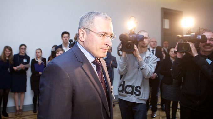 Mikhail Khodorkovsky at the Vilnius Russia Forum two years ago