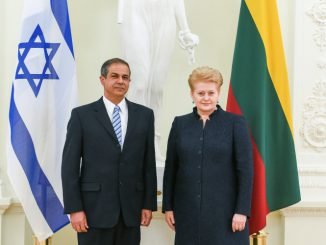 Presentation of credentials by Israeli Ambassador Amir Maimon. Official photos by Robertas Dačkus