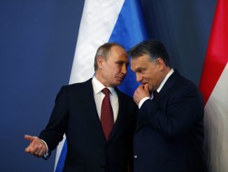 Russian President Vladimir Putin and Hungary's Prime Minister Viktor Orban