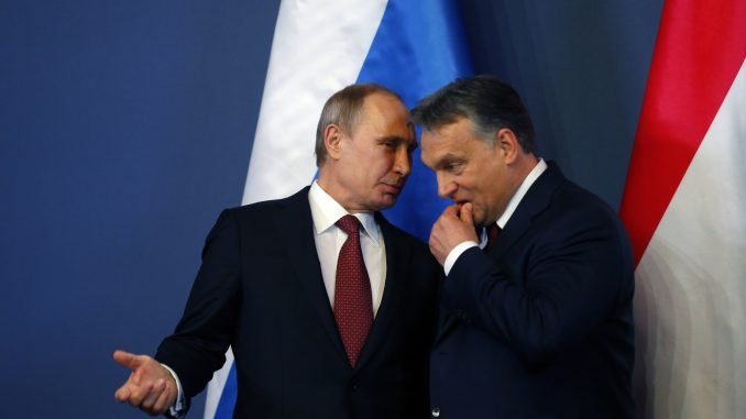 Russian President Vladimir Putin and Hungary's Prime Minister Viktor Orban