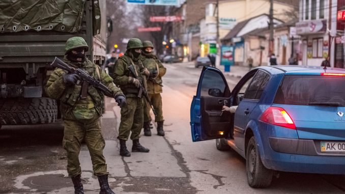Russian "green men" in Crimea