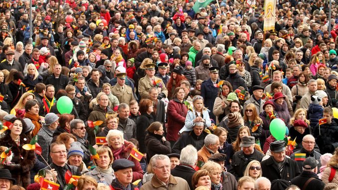 Crowd in Kaunas