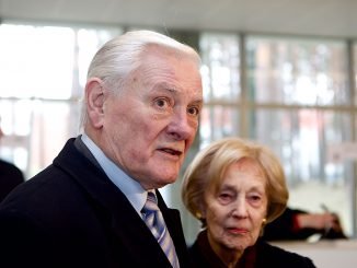 President Valdas Adamkus and his wife Alma Adamkienė