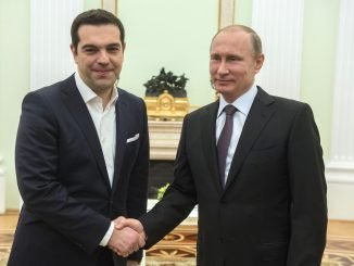 Alexis Tsipras and Vladimir Putin