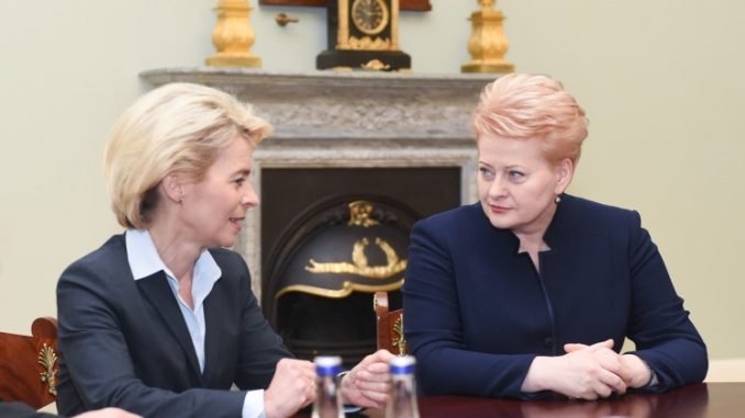 Ursula von der Leyen and Dalia Grybauskaitė