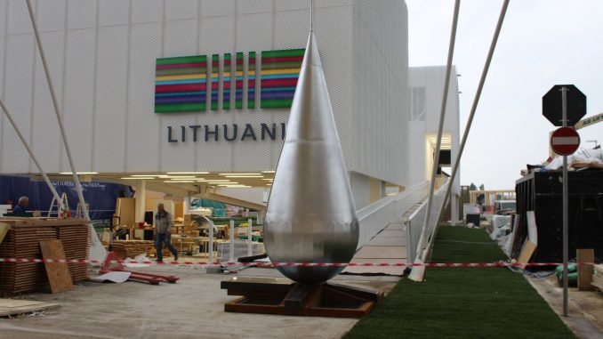 EXPO 2015 Lietuvos paviljone pristatytas interaktyvus „lašas“