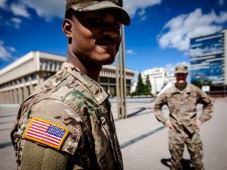 US soldiers in Vilnius