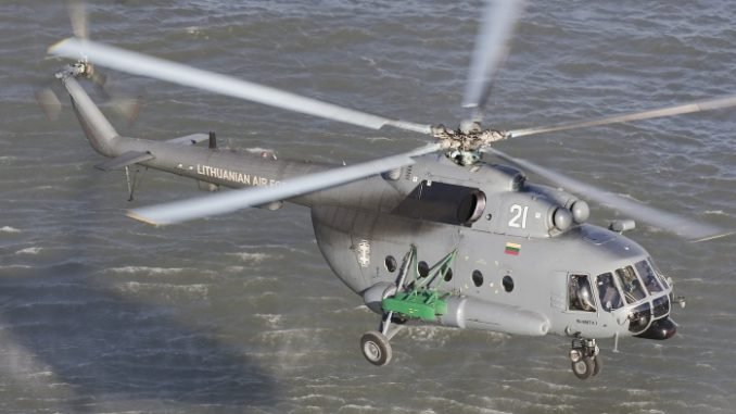 Lietuvos karinių oro pajėgų sraigtasparnis Mi-8