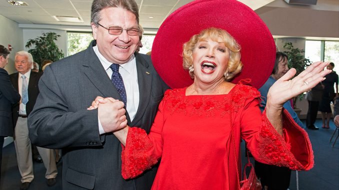 A bit of Hollywood glamour with Foreign Minister Linas Linkevicius and actress Ruta Lee