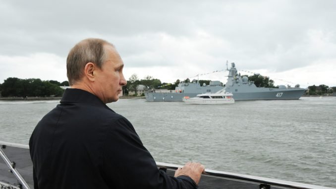 Vladimir Putin during his visit to Kaliningrad