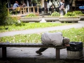 Homeless person in Lithuania