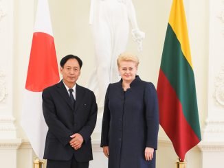 Japanese Ambassador Toyoei Shigeeda and President Dalia Grybauskaitė