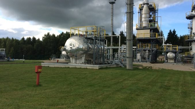 A gas storage facility in Inčukalns, Latvia