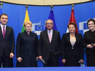 Taavi Roivas, Dalia Grybauskaitė, Jean-Claude Juncker,  Laimduota Straujuma, Ewa Kopacz