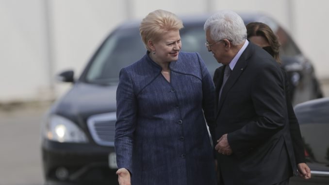 Dalia Grybauskaitė, Mahmoud Abbas