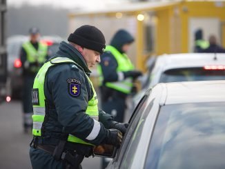 A police checkpoint