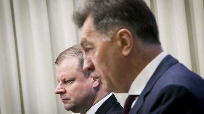 Saulius Skvernelis and PM Algirdas Butkevičius