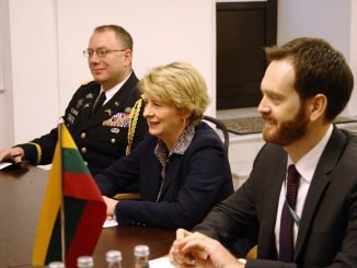 Juozas Olekas met with US Ambassador Deborah A. McCarthy